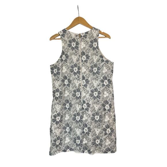 Rachel Roy Women's Floral Lace Sleeveless Shift Mini Dress Size XL Cream Gray - Picture 5 of 9